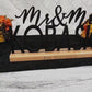 Wedding Sign with Custom Name for Table, Stand alone, Unique Personalized Mr & Mrs Sweetheart Decor, Sleek, Modern, newlywed gift for couple