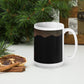 Rocky Mountain Sunrise Reflection Mug - Sprague Lake Nature Scene Coffee Cup, White glossy mug
