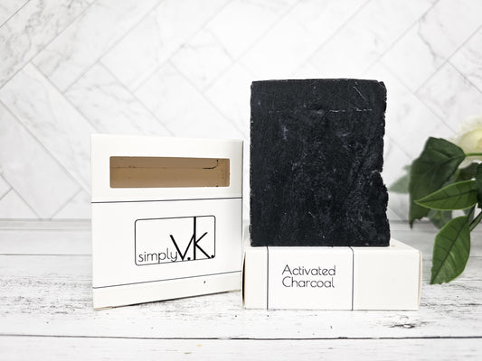 Activated Charcoal Soap, Cold Process, Natural  Handmade Soap
