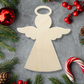 Christmas Angel Wood Cut out Shape, Wooden Angel - Unfinished, DIY Wood Blank, Christmas wood blank, Wood Crafts, Holiday Ornaments Shapes