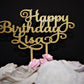 Custom Birthday Cake Topper / Personalized Birthday Cake Topper / Gold Cake Topper / Happy Birthday Cake Topper / Custom WOOD Cake Topper