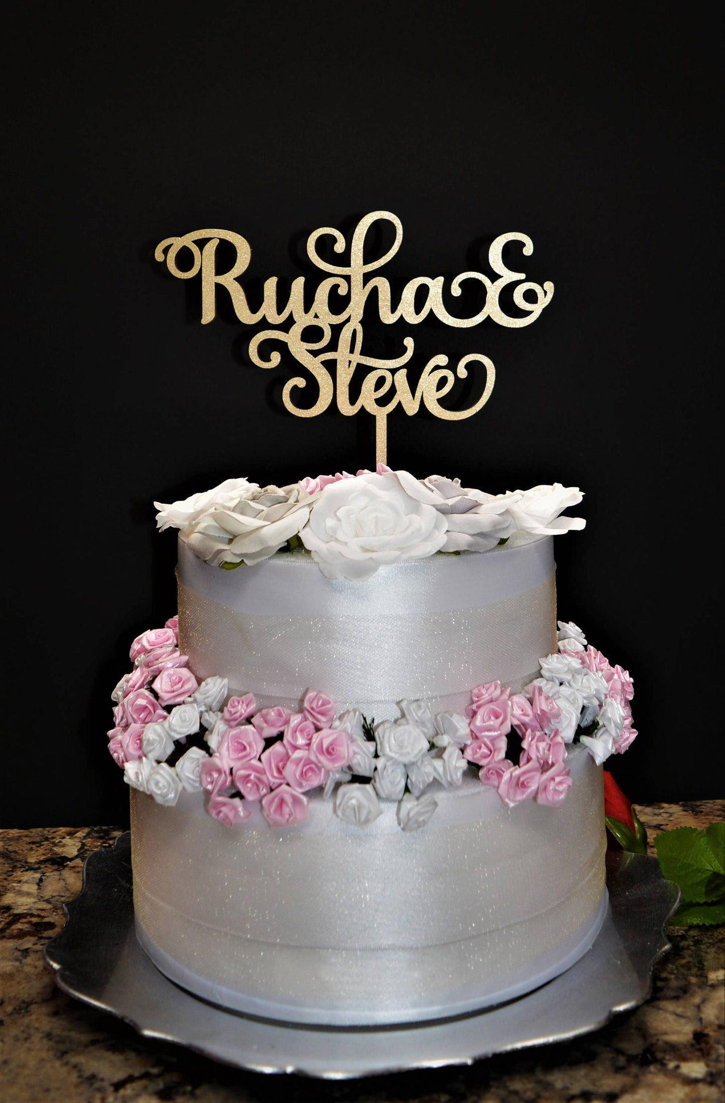Personalized Wedding Cake topper / Custom Name Wedding Cake Topper / Wood Wedding Cake topper / Personalized Name Cake Topper / Wedding Name