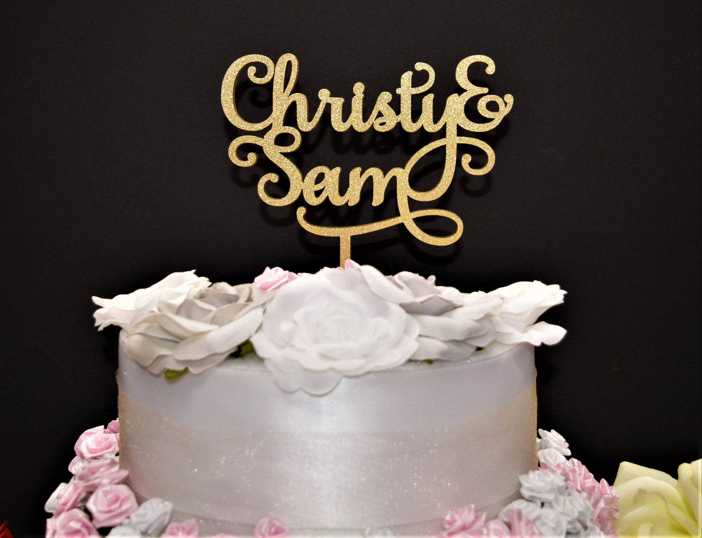 Personalized Wedding Cake topper / Custom Name Wedding Cake Topper / Wood Wedding Cake topper / Personalized Name Cake Topper / Wedding Name