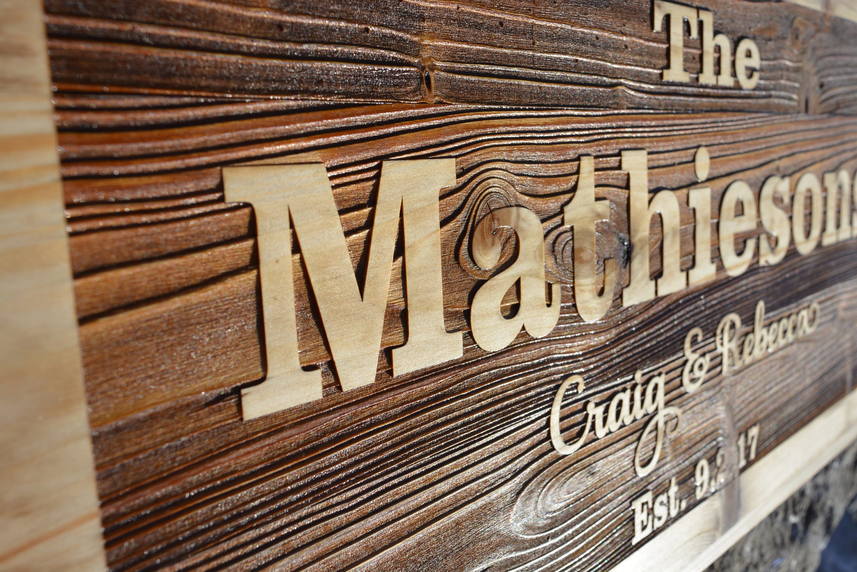 Custom deals wood signs