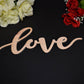 LOVE wood sign / Wooden Love sign Laser cut / Calligraphy LOVE Wall Sign / LOVE wood cut out / Rustic Wood Love / Wood Love Word Sign Decor