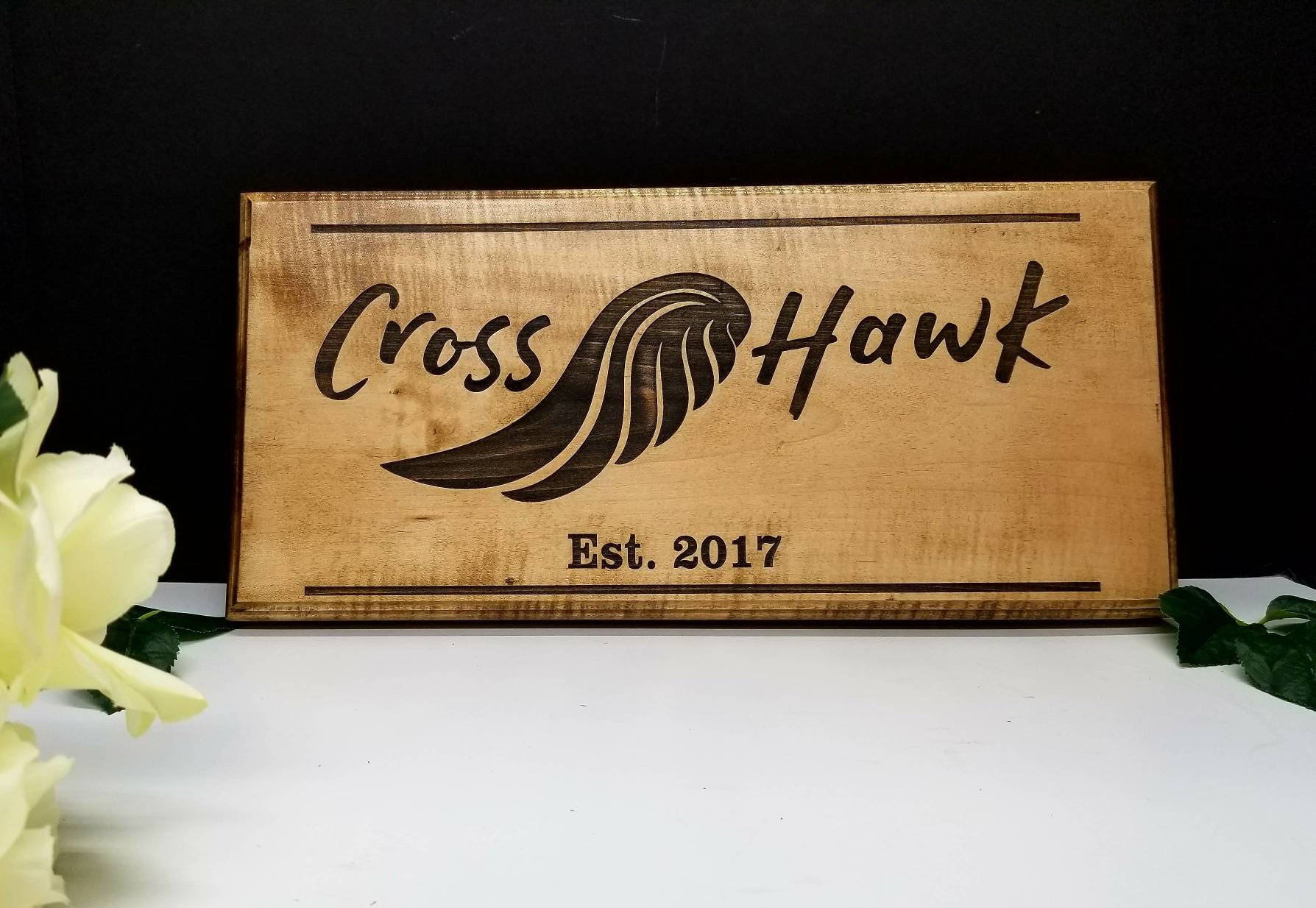 ENGRAVED Wood Sign with Last Name, HardWood, High Quality, Custom Name Sign, Personalized Rustic, Family, Outdoor Sign, House Camp Sign Gift