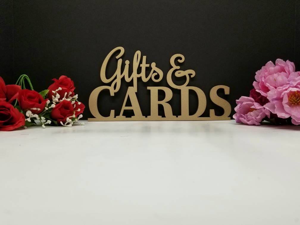 Gifts & cards sign. Gifts and cards wood sign. Gift Sign. Card Sign. Gift table sign. Wedding signs. Graduation sign Wood Gift and card sign