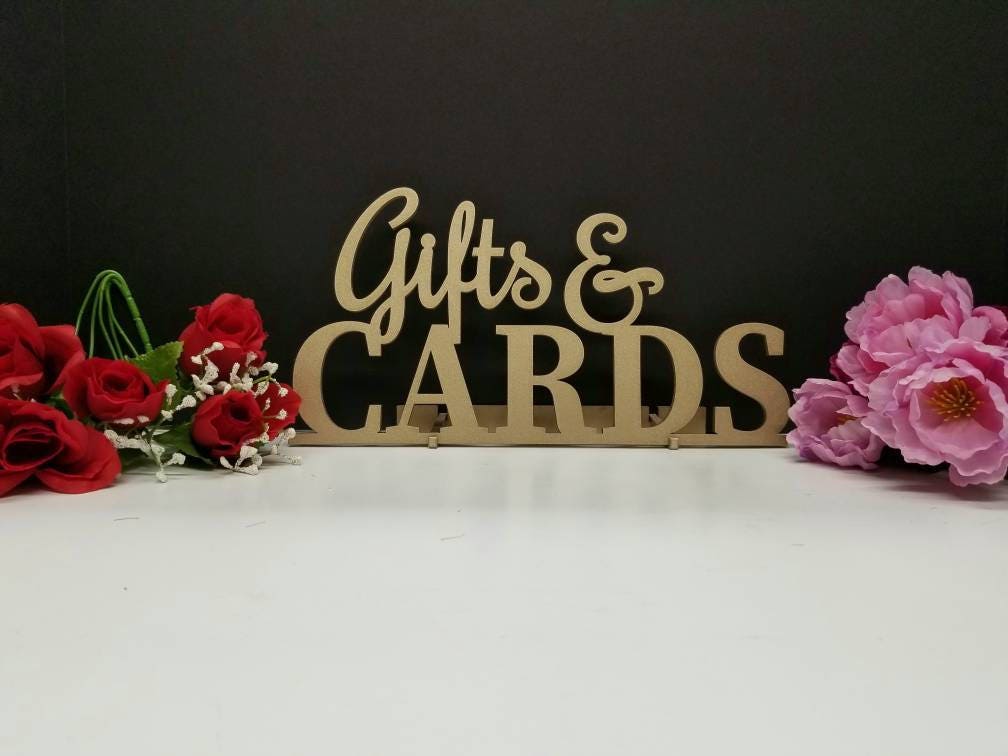 Gifts & cards sign. Gifts and cards wood sign. Gift Sign. Card Sign. Gift table sign. Wedding signs. Graduation sign Wood Gift and card sign