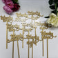 Wedding Table Numbers & Cake Topper. Matching Script Wedding Cake Topper and Table Numbers. Wood Wedding Table Numbers.d Custom Cake topper