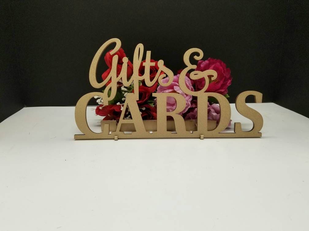 Gifts & cards sign. Gifts and cards wood sign. Gift Sign. Card Sign. Gift table sign. Wedding signs. Graduation sign Wood Gift and card sign