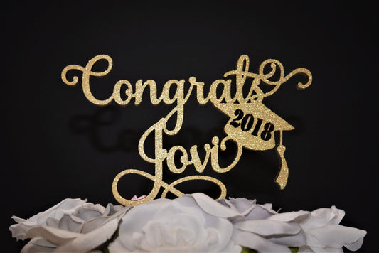 Custom Graduation Cake Topper. Grad Cake Topper. WOOD Topper. Class of 2022 Cake topper. Congrats Grad Cake topper Personalized Party Decor