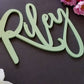 Custom Wooden Nursery Name Sign Baby Decor, Personalized Boy or Girl kids rooms, Crib Sign, Wood Family Last name or Word sign Shower Gift
