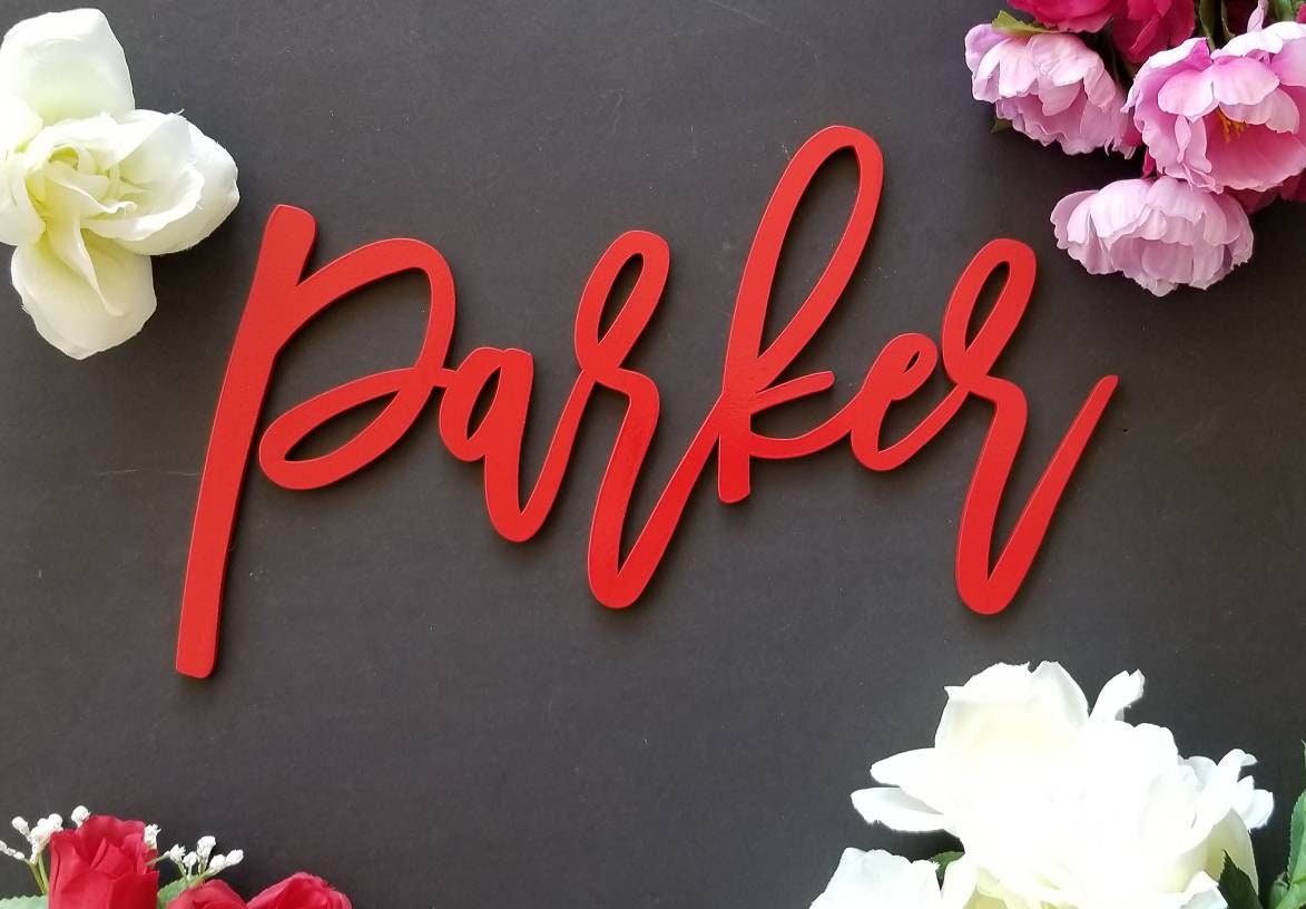 Personalized Name Sign. Custom Wood Name Nursery Sign. Wooden Name Sign. Childrens Name sign. Nursery Decor, baby shower gift, script font