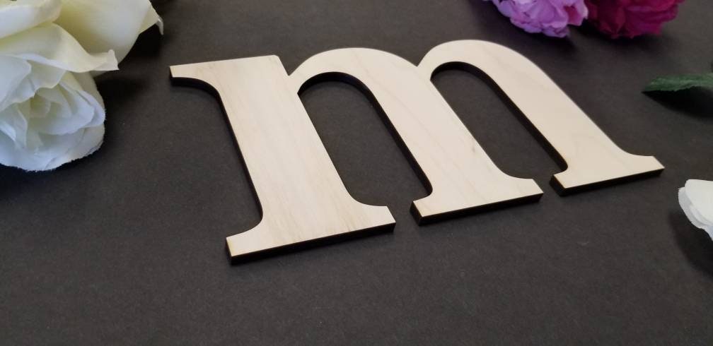 Wood Letters, Lowercase Wood Letters for Crafts, Wall Decor