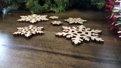 Snowflake Wood Shape, Wood Snowflake Shape, Snowflake Blank, Snowflake wood blank, Snowflake wood blank, DIY Christmas Wood Blanks