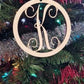 Custom Christmas Ornament, Personalized Christmas Ornaments, Wooden Monogram Ornament, Wood Initial Ornament, Custom Wood Christmas Ornament