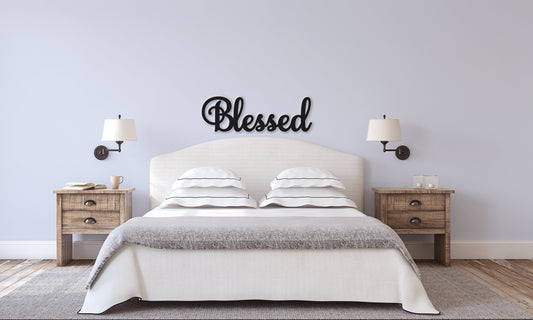 Blessed sign, Blessed Wood Sign, Blessed Wall Decor, Thanksgiving Decor, Blessed Word Sign, Wood Blessed Sign, Blessed Family Sign decor