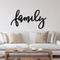 Family sign, Family Wood Sign, Family Wall Decor, Thanksgiving Decor, Family Word Sign, Wood Cut Out Family Sign, Family & Dining room decor