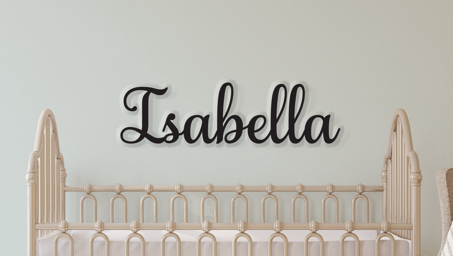 Personalized Name Sign. Custom Name Sign. Custom Wood Name Sign. Laser Cut Names. Wood Cutout Name Children's Name sign - Nursery Decor Name