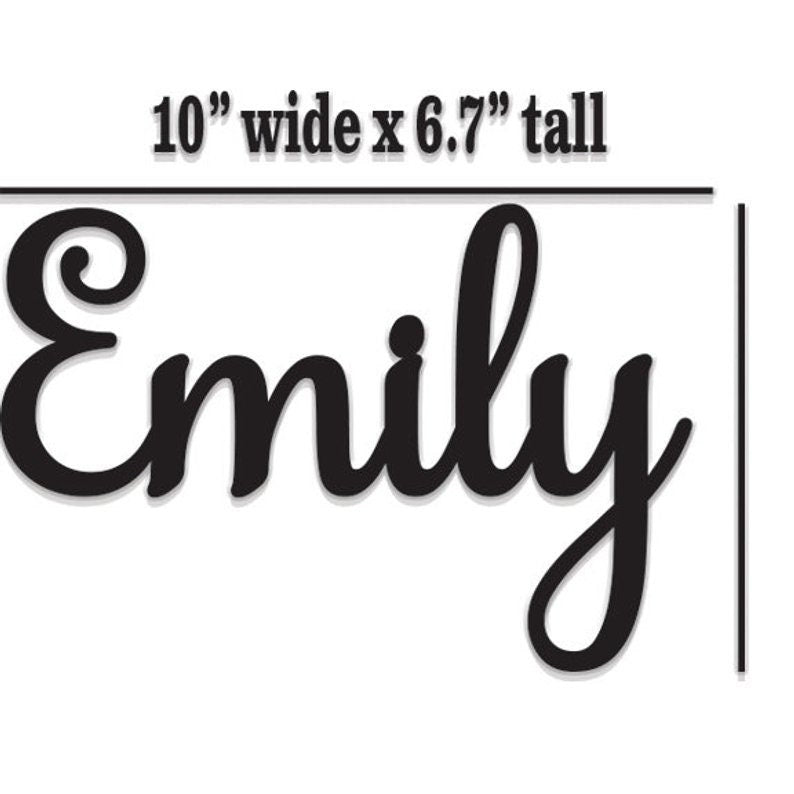 Custom Name Sign, Personalized Name Sign, Handwritten Cursive Font