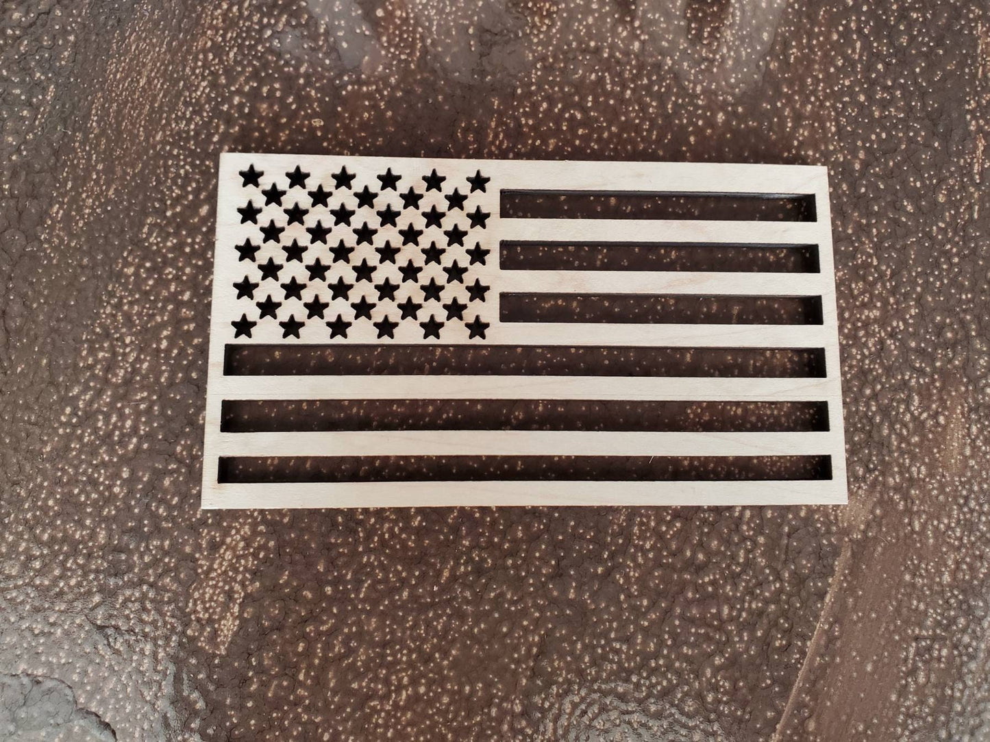 Wood Flag for Crafts, Small USA Wooden Flag, American Flag, Wood cutout Flag shape, Wooden American Flag, DIY Wood Flag for crafts, wreaths