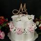Custom Wedding Cake Topper with Letter initial. Initial Wedding Cake Topper. WOOD Monogram cake topper Engagement cake topper, Bridal Shower