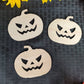Pumpkin wood cutout, Pumpkin cutout shape, Pumpkin shape for crafts, Jack-o-lantern, Unfinished, Halloween Fall Decor,  2-24 in wide 1/4"