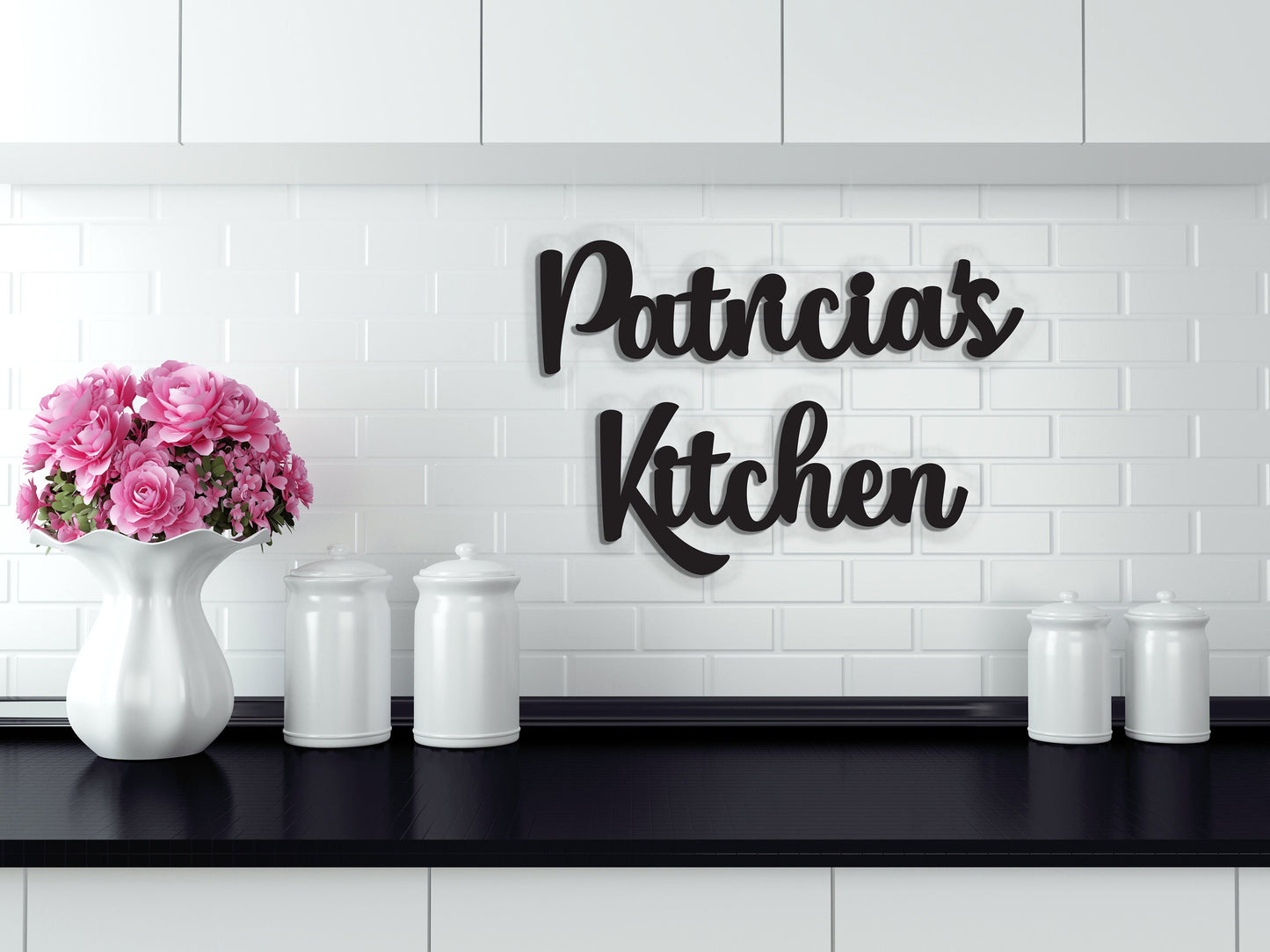 Custom Kitchen Sign. Personalized Kitchen Sign. Wood Word Cutouts. Kitchen Gift, Kitchen Decor Gifts for her, gift for grandma, gift for him