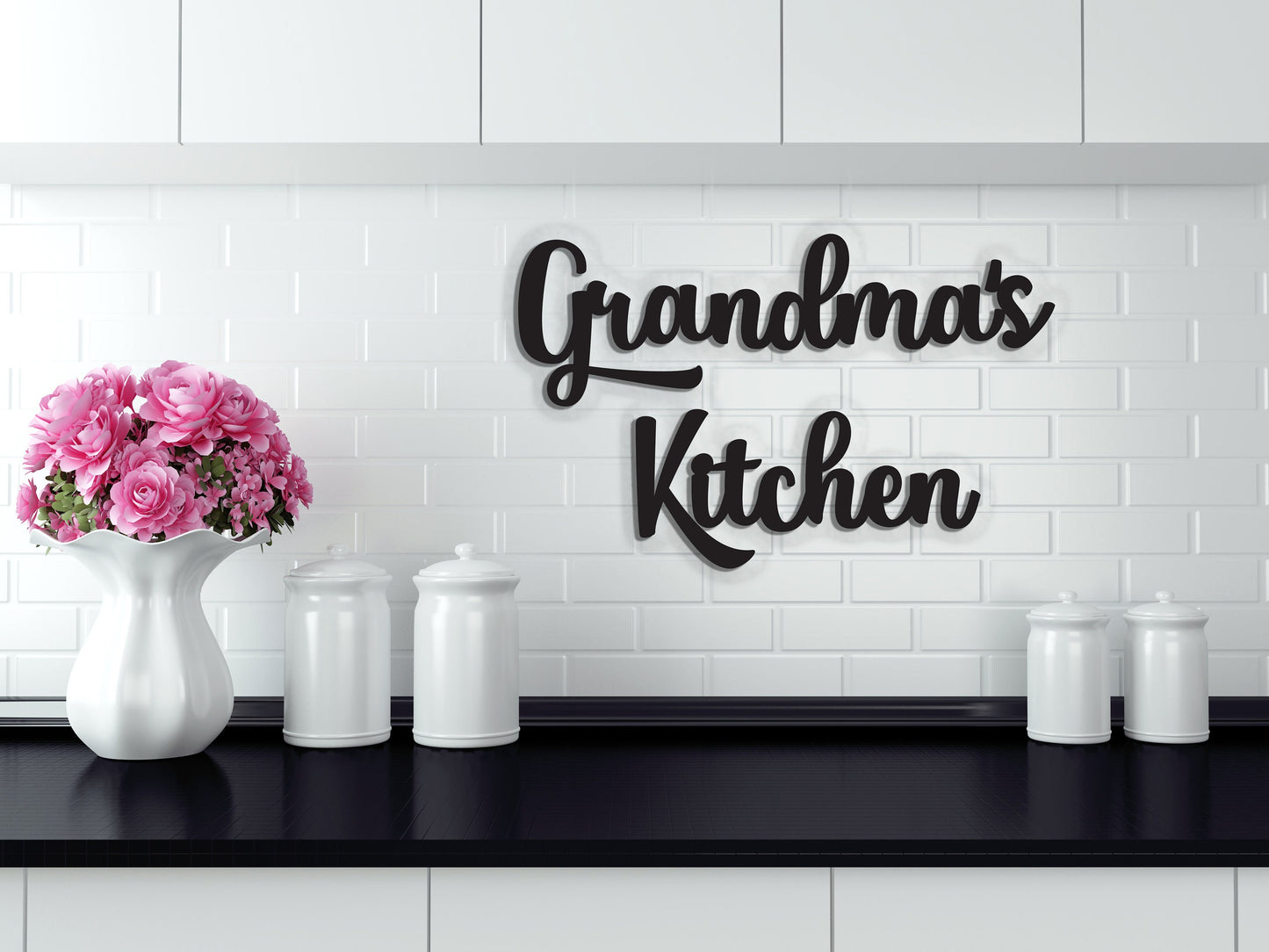 Custom Kitchen Sign. Personalized Kitchen Sign. Wood Word Cutouts. Kitchen Gift, Kitchen Decor Gifts for her, gift for grandma, gift for him