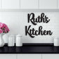 Custom Kitchen Sign. Personalized Kitchen Sign. Wood Word Cutouts. Kitchen Gift, Kitchen Decor Gifts for her, gift for grandma, gift for him