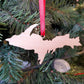 Yooper Christmas Ornament, Yooper Wood Ornament, Upper Peninsula Wood Ornament, Upper Michigan Ornament