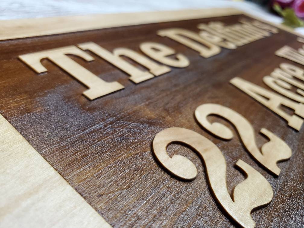 Custom Engraved Wood Sign / Personalized Name Sign / House or Camp Sign / Last Name / Rustic / Outdoor Sign /  Family Name & Est Sign / Gift