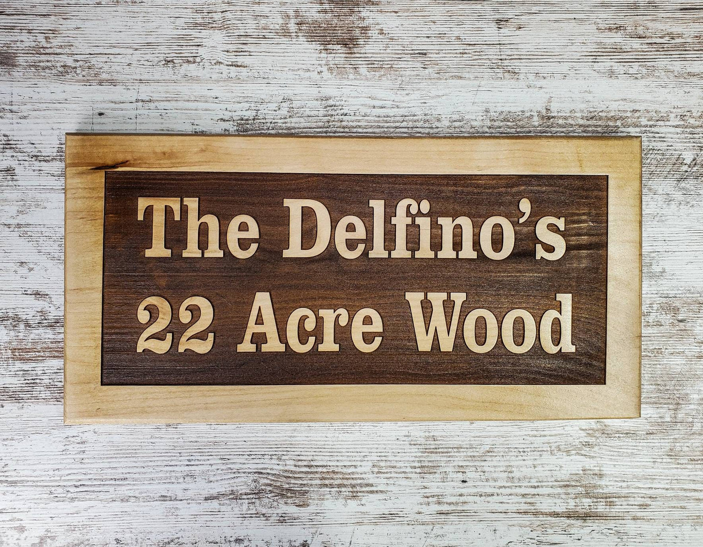 Custom Engraved Wood Sign / Personalized Name Sign / House or Camp Sign / Last Name / Rustic / Outdoor Sign /  Family Name & Est Sign / Gift