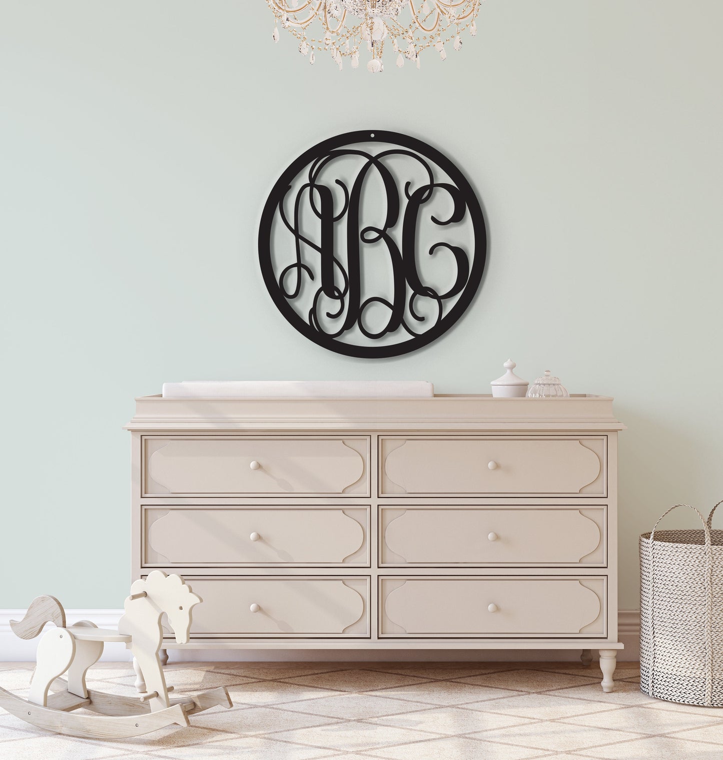 Custom Monogram Sign. Custom Wood Monogram. Circle Monogram Sign. Personalized  Wood Initials. Monogram Wall Decor Sign, Wedding Shower Gift