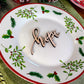Hope Place Cards, Christmas Plate setting cards, Christmas Wooden Word, Holiday Decor, Christmas Place settings, Small Wood Hope Sign