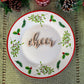 Cheer Place Cards, Christmas Plate setting cards, Christmas Wooden Word, Holiday Decor, Christmas Place settings, Small Wood Cheer Sign
