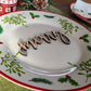 Merry Place Cards, Christmas Plate cards, Christmas Wooden Word, Holiday Decor, Christmas Place settings, Small Wood Merry Sign