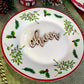 Cheer Place Cards, Christmas Plate setting cards, Christmas Wooden Word, Holiday Decor, Christmas Place settings, Small Wood Cheer Sign