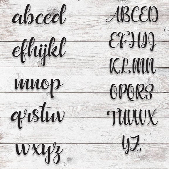 Custom Wood Word, Custom Word Sign, Personalized Wooden Word, Wall Home  Decor, Large Cursive Wood Word for wall, DIY Name Sign Farmhouse
