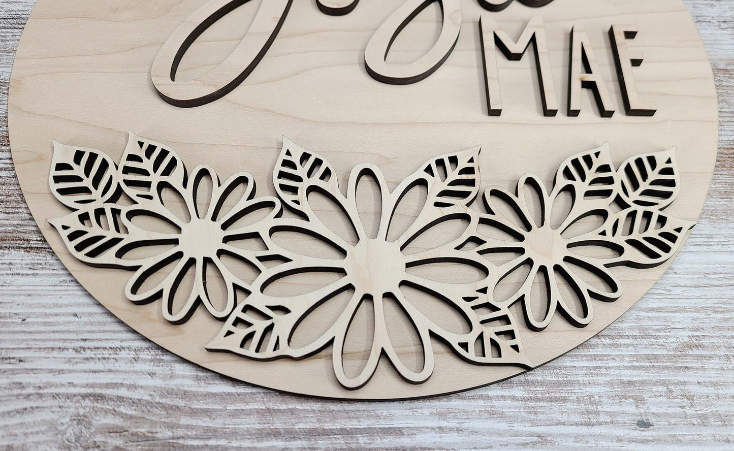 Wood Floral Cut out, Flower shapes, Wooden floral pattern for wood signs, wood flowery cutout, wood blanks shapes for crafts, unfinished DIY