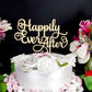 Happily Ever After Cake Topper. Happily Ever After Wedding Cake Topper. WOOD cake topper. Wedding cake topper. Engagement party cake topper