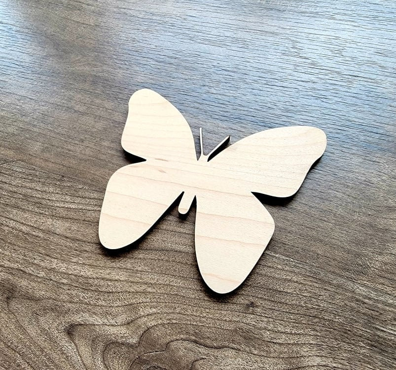 Butterfly Wood Shape, Wooden Butterfly Shape Blank, Unfinished Butterfly wood blank, Shapes for Crafts DIY Wood Blank, Butterfly shape blank