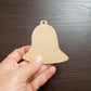 Christmas Bell Wood Shape, Wood Bell Shape, Unfinished, DIY Wood Blank, Christmas wood blank, Wood Crafts, Holiday Ornaments