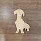 Dachshund Wood Shape, Wooden Dachshund Blank, Unfinished Dachshund wood blank, Dog, Pet, Arts Crafts DIY Projects, 1/4 inch thick Weiner dog