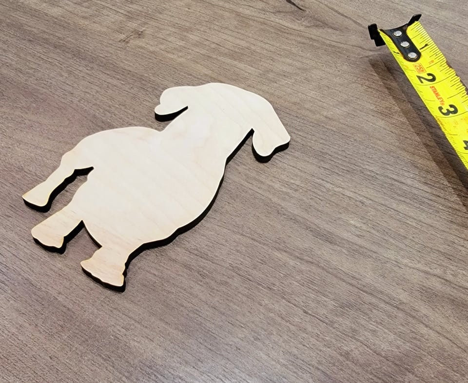 Dachshund Wood Shape, Wooden Dachshund Blank, Unfinished Dachshund wood blank, Dog, Pet, Arts Crafts DIY Projects, 1/4 inch thick Weiner dog