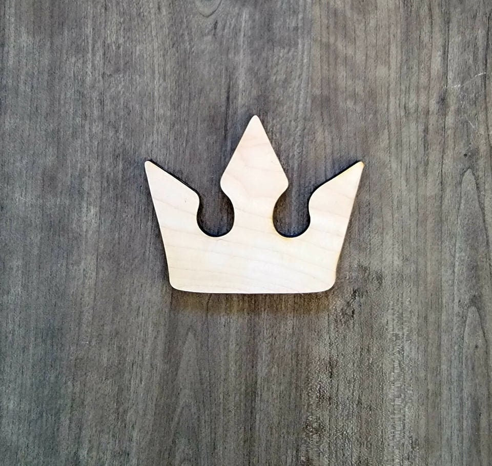 Crown Wood Shape, Wooden Crown Shape Blank, Unfinished Crown, Crafts DIY Wood Blank, Sign Making, Childrens Signs, Custom, Personalized