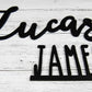 Custom Name Sign, First & Middle Name, Personalized Name Sign, Wood cut out name sign for wall, Wooden Name, Childrens Name sign