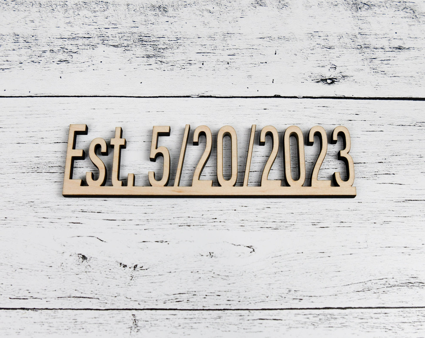 Custom wood Est Date cutouts, Custom date sign, Small letters and numbers for Crafts and DIY word signs, Wooden Est Date letters & numbers