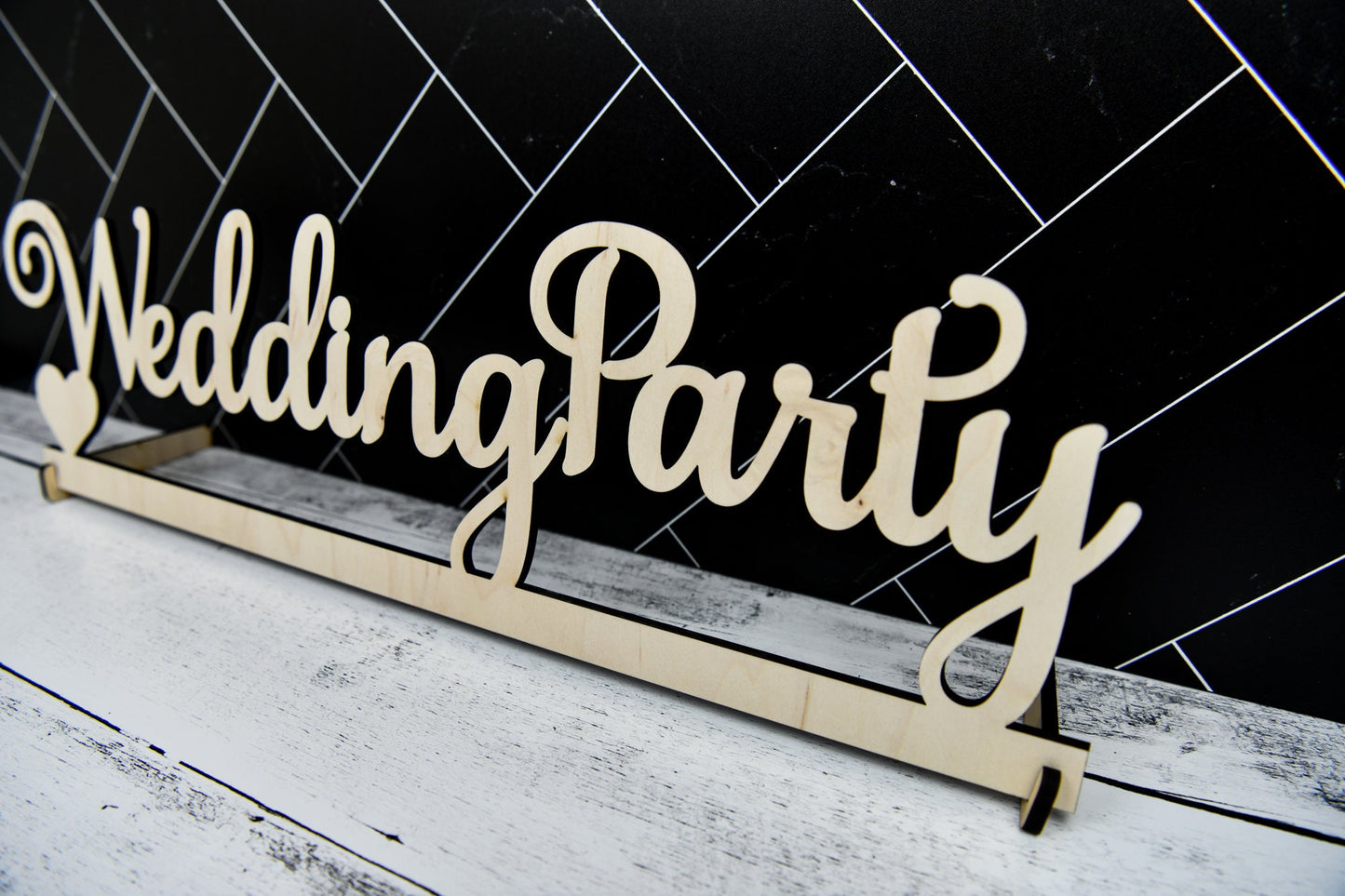 Wedding Party sign, Script Bridal Party Wood sign, Custom Wedding table sign, Personalized Head Table sign Wooden Wedding Party Decor