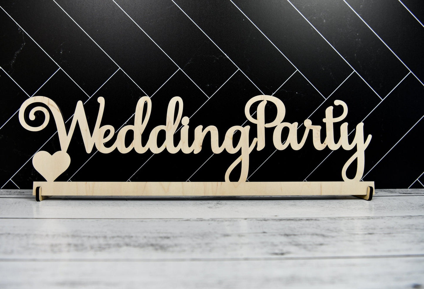 Wedding Party sign, Script Bridal Party Wood sign, Custom Wedding table sign, Personalized Head Table sign Wooden Wedding Party Decor